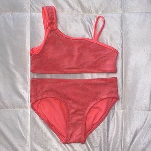 Neon Pink Girls Bikini